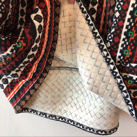 Xhileration Aztec Print Skirt Elastic Waist - Picture 5 of 6